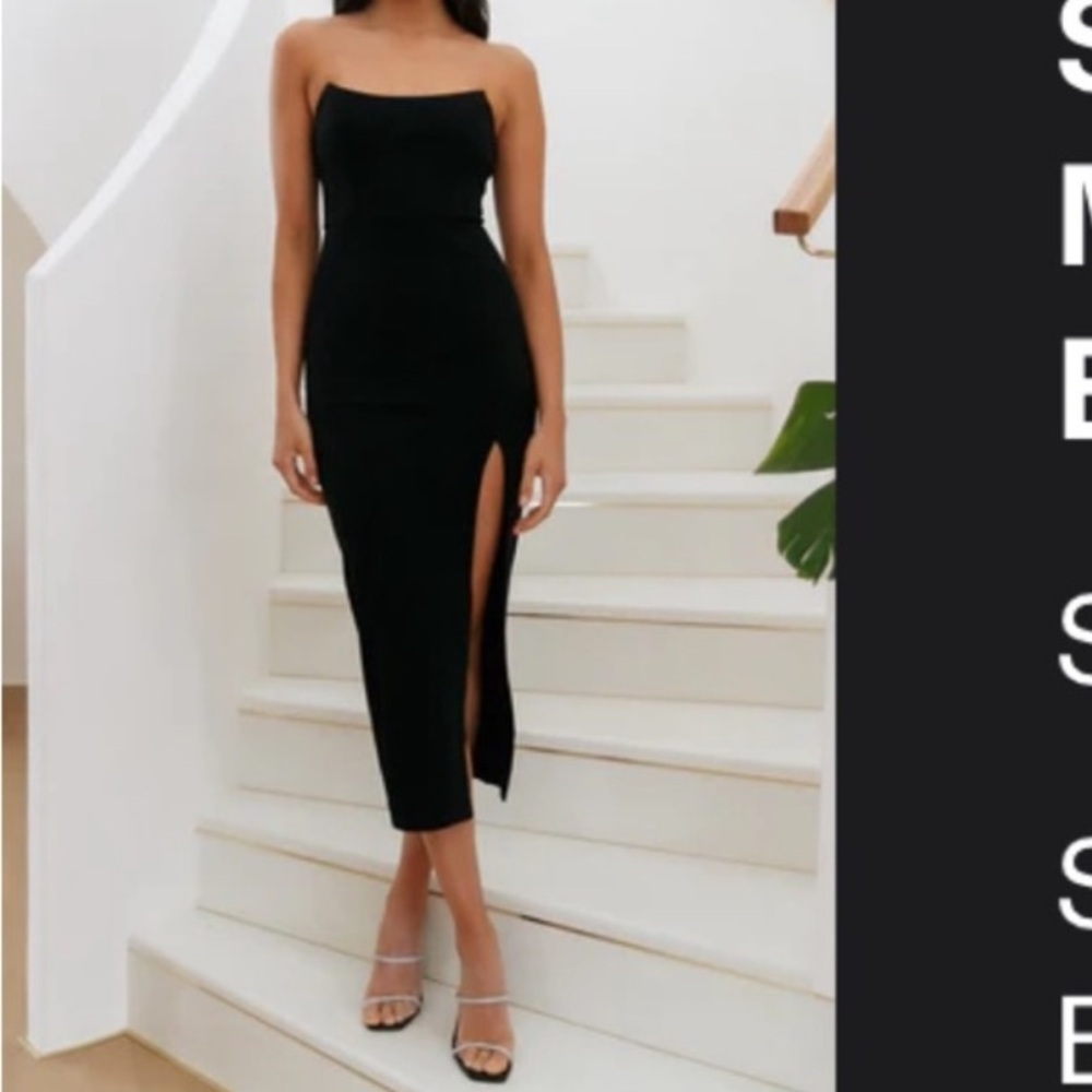 Hello Molly women’s real satisfaction black midi dress